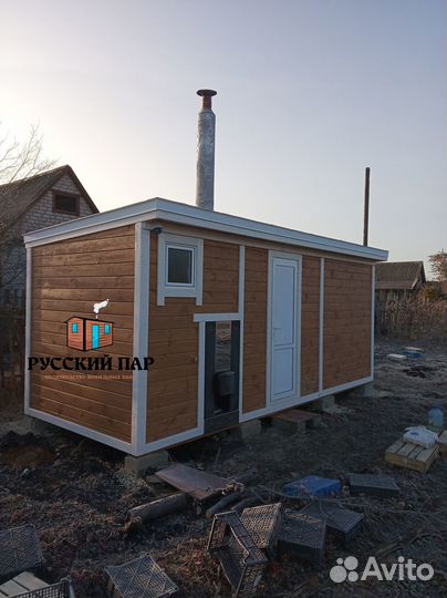 Баня под ключ 6х2,4 с гарантией