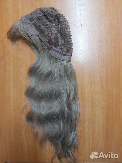Парик натуральный 60 см русый