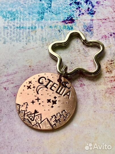 Адресник,для собак и кошек, ручная чеканка