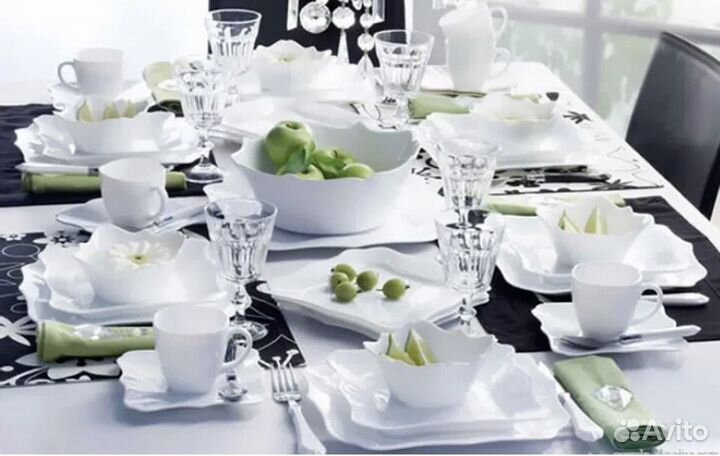 Luminarc Франция 19 предметов столовый сервиз