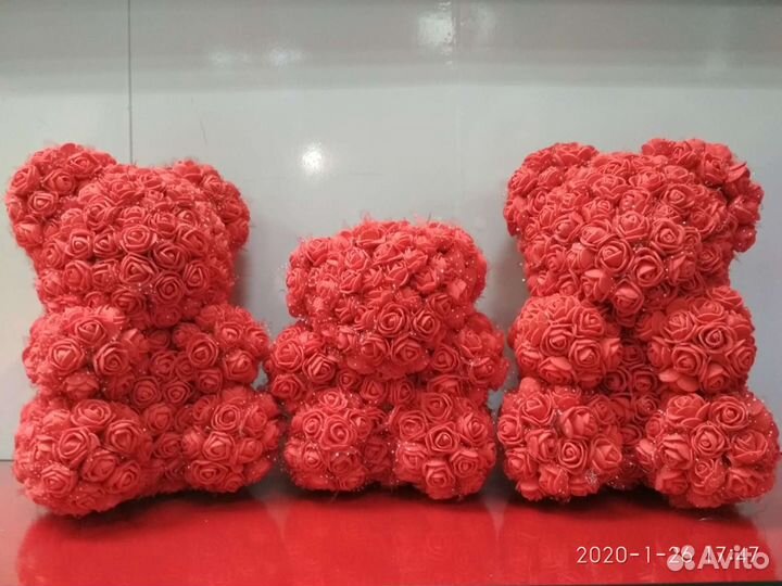 Мишки из роз