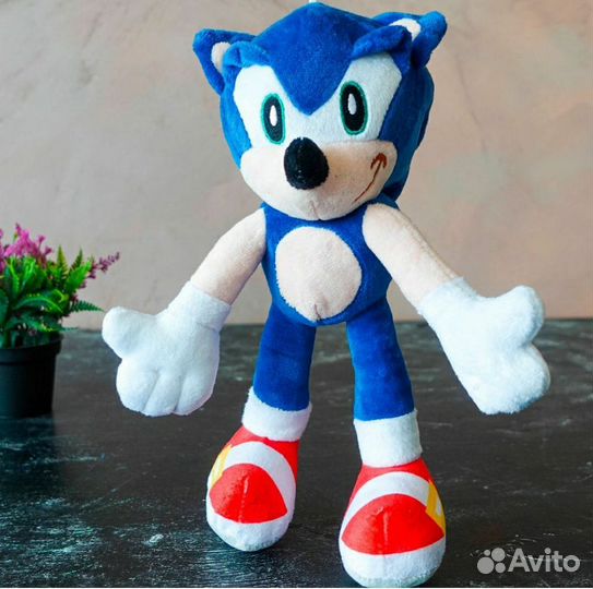 Соник мягкая игрушка 25 см. Новая