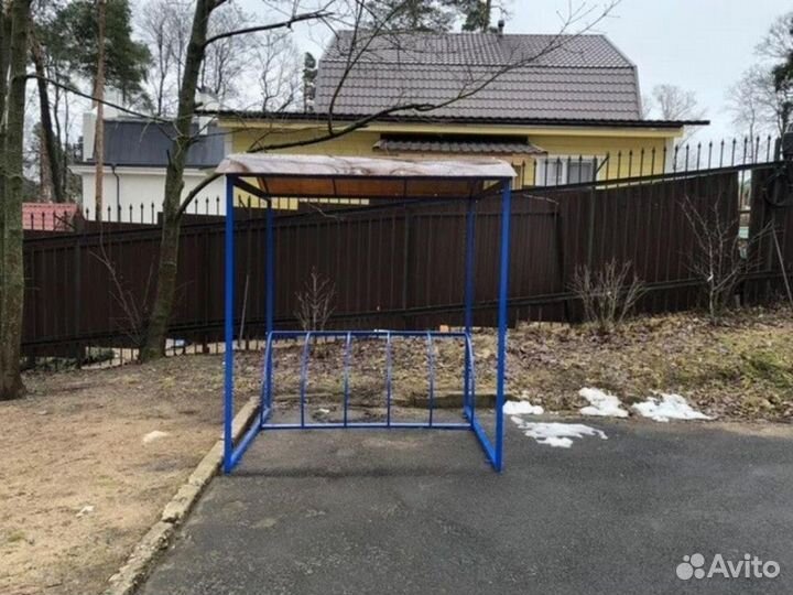 Велопарковка крытая на пять веломест (разборная)