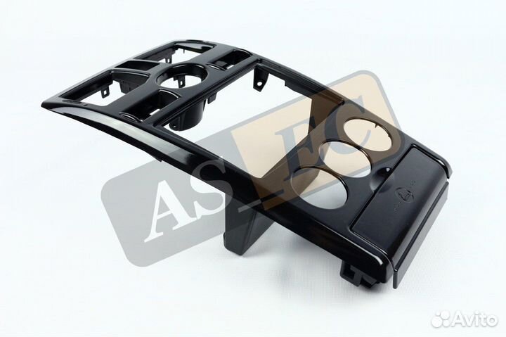 Консоль 2170 приора 2 din чёрный глянец