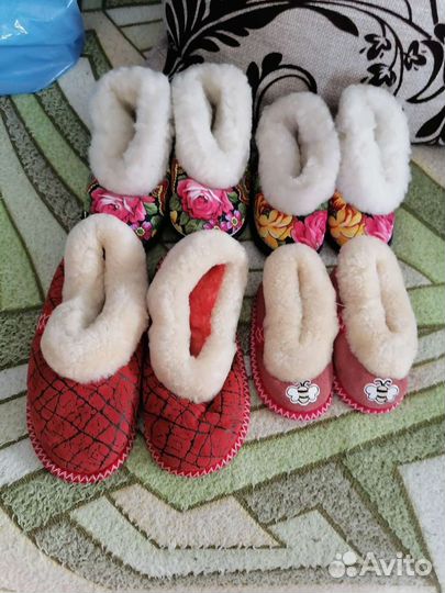 Тапочки из овчины