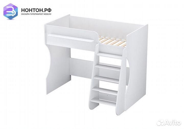 Кровать-чердак Polini kids Dream 1700 белый