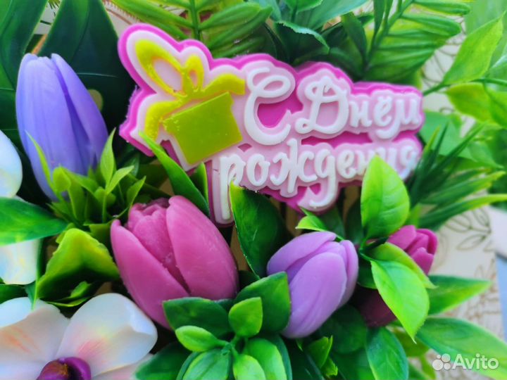 Подарочный букет из мыла