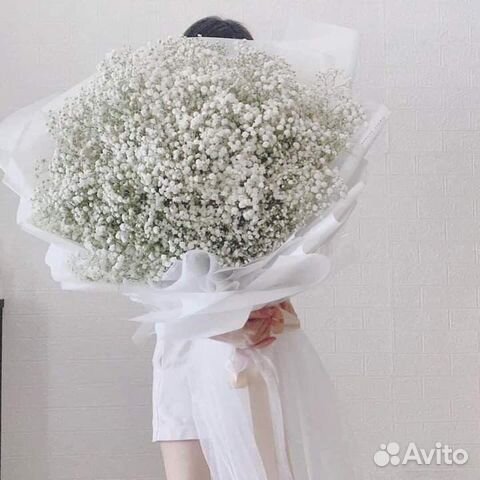 Букет из гипсофилы, доставка цветов по городу