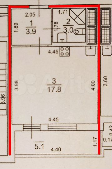 Квартира-студия, 29,8 м², 2/23 эт.