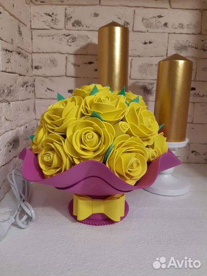 Ростовые цветы, светильники из фоамирана