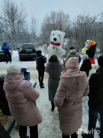 Малыш Мишутка, Чебурашка, Панда. Ростовые куклы