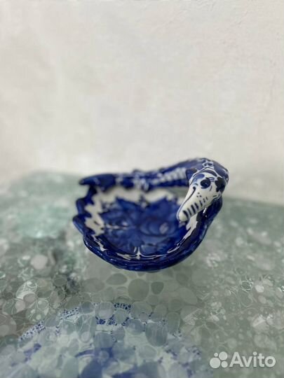 Гжель икорница Щука