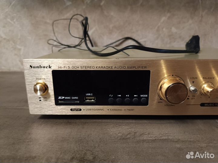 Аудио усилитель звука Bluetooth усилитель Sunbuck