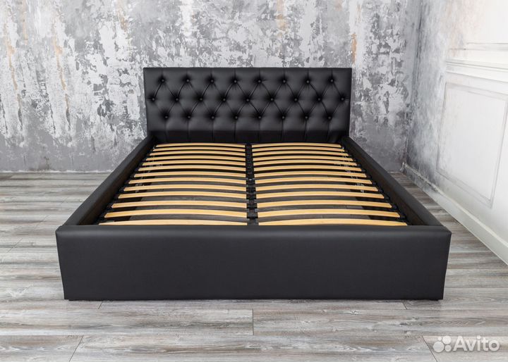 Кровать с подъемным механизмом 160х200 черная