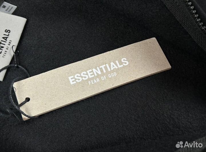 Зип худи Essentials Fear Of God на флисе
