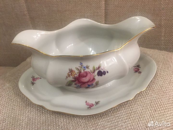 Соусник фарфор Богемия Чехословакия