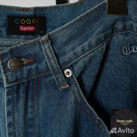 Джинсы широкие Supreme x Coogi