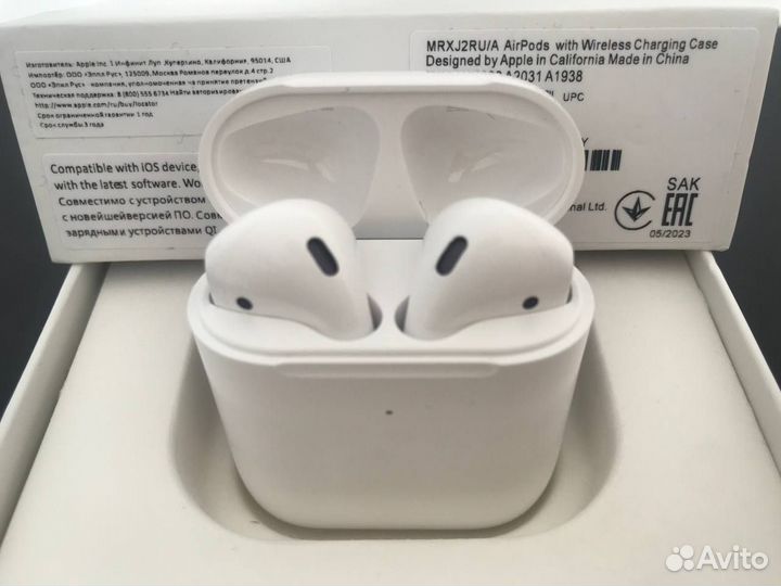 Беспроводные наушники Airpods 2 premium