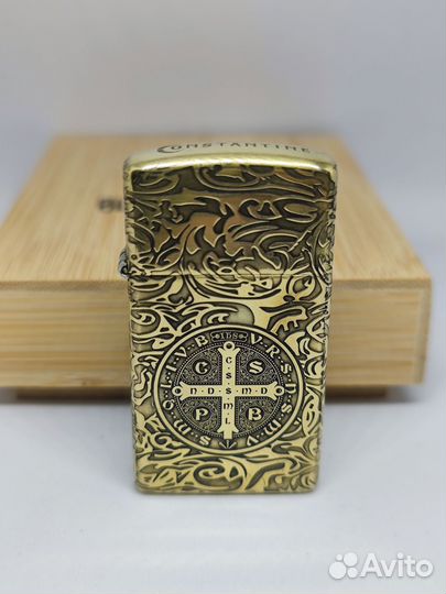 Зажигалка zippo slim Constantine burning gangs