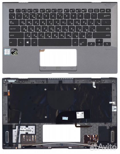 Клавиатура Asus Pro B9440U черная топ-панель