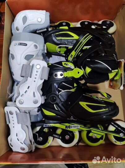 Роликовые коньки детские раздвижные, размер 31-35