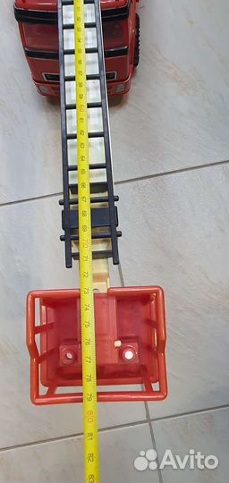 Игрушка большая пожарная машина Выдвижная лестница