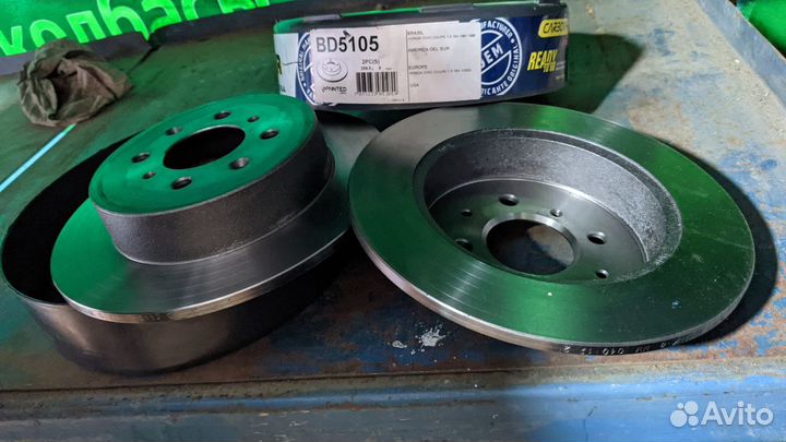 Тормозные диски задние 2 шт honda civic VII