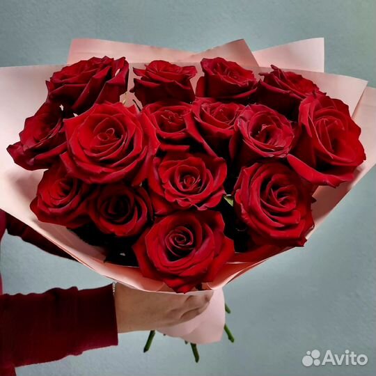 Букет из 15 красных роз. Доставка 46-10-00