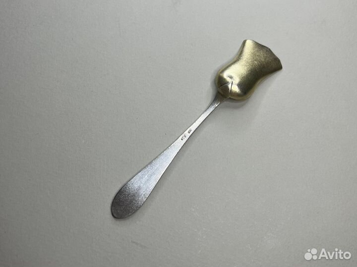 Серебрная ложка для сахара 875