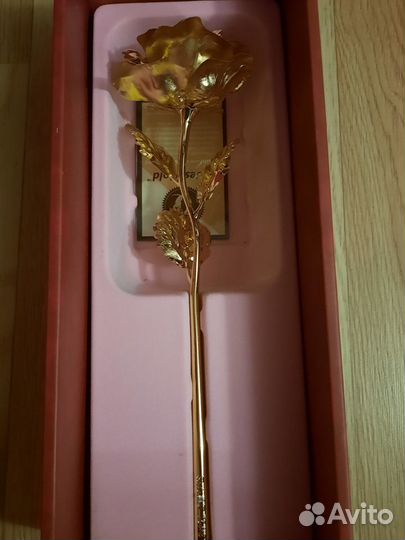 Rose 24K Gold Leaf Art