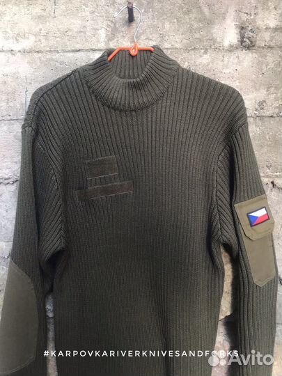 Свитер армейский, олива, Чехия