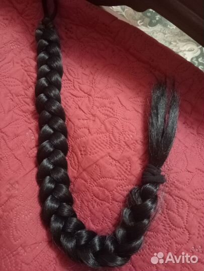 Накладной хвост на резинке черный