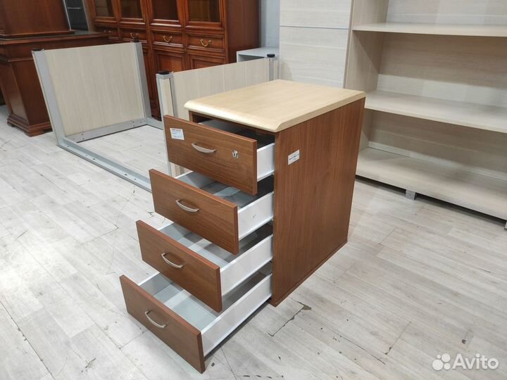 Тумба приставная, 4 ящика б/у 10015