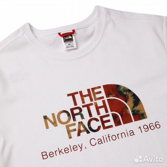 Мужская белая футболка с логотипом Тhe North Fасе