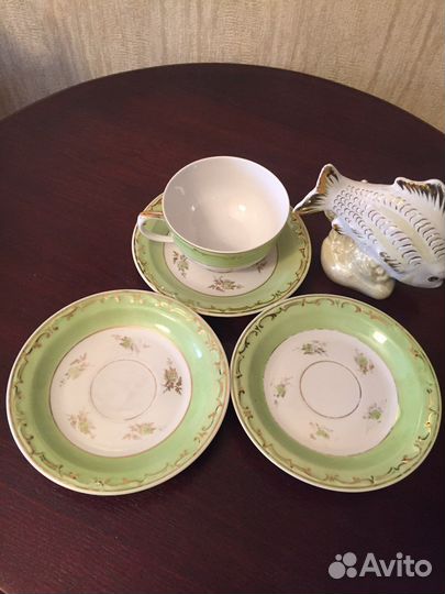 Чайная пара Дулево 1957 год, крытьё, раритет