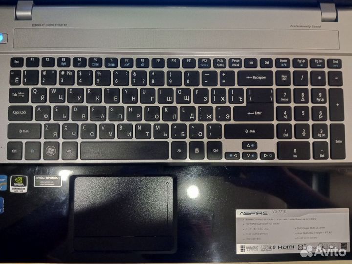 Ноутбук Acer Aspire v3 771g/ Core i7, 12 гб ram