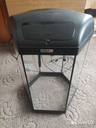 Аквариум hexa Set-II 41х60 см (60л) черный