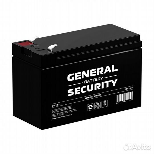 Аккумулятор General Security GSL 7.2-12 оптом
