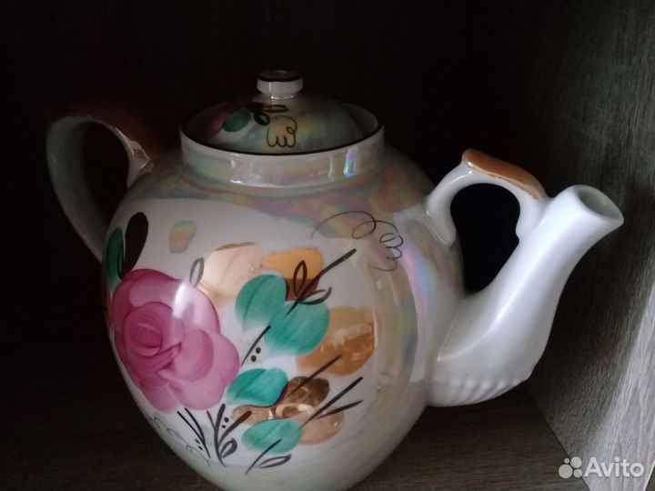 Дулёво фарфор Чайник Русский 4.5 л Новый