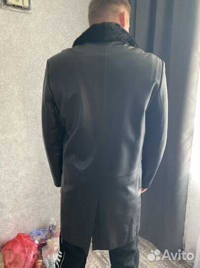 Мужской кожаный френч 48