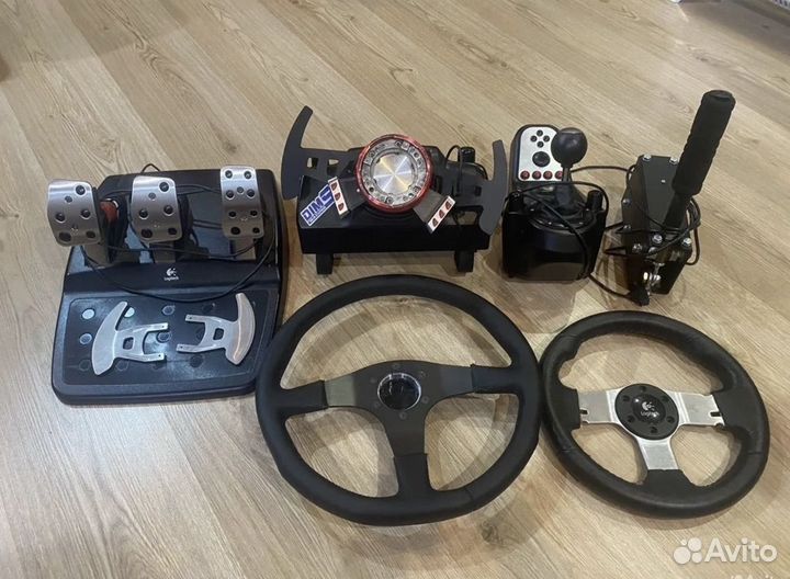 Игровой руль logitech g27 + кпп + ручник