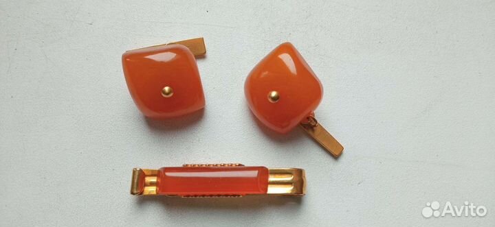 Янтарные запонки СССР