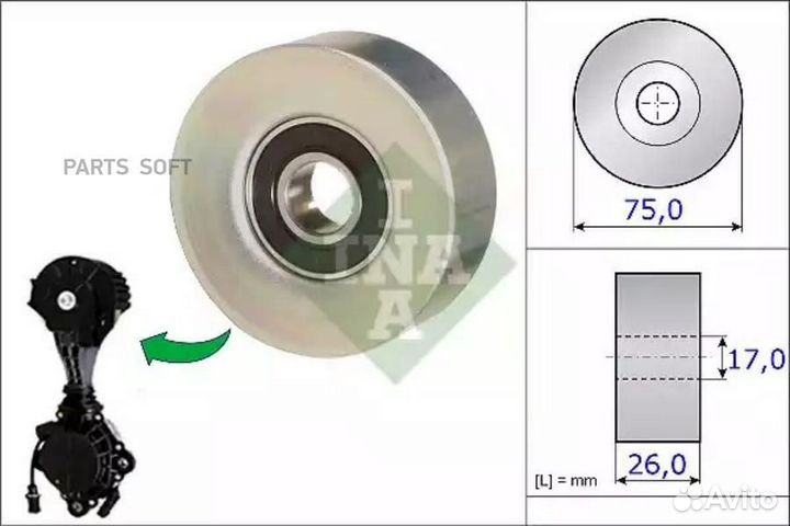 532067610 Ролик ремня приводного citroen/peugeot/m