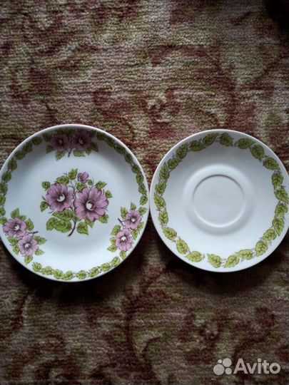 Посуда, тарелки, блюдца, чашки СССР Чехия