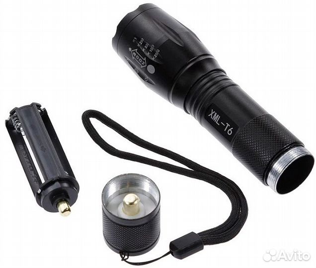 Фонарик налобный аккумуляторный новый. Доставка