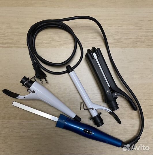Щипцы + выпрямитель для волос philips