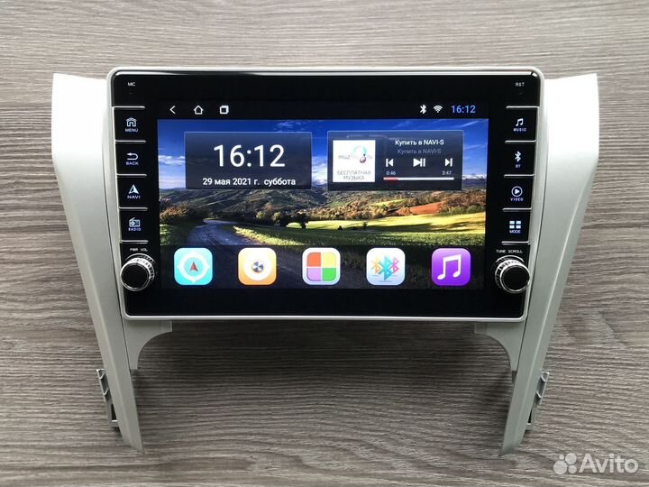 Магнитола Toyota Camry 7 + физические кнопки