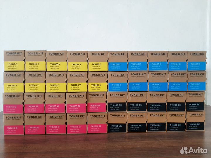 Совместимые тонер-картриджи cmyk для Kyocera