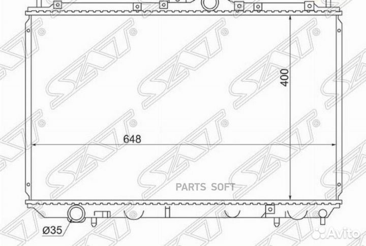 Радиатор Mitsubishi Carisma 95-05