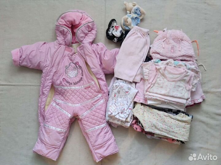 Вещи пакетом на девочку 62-74